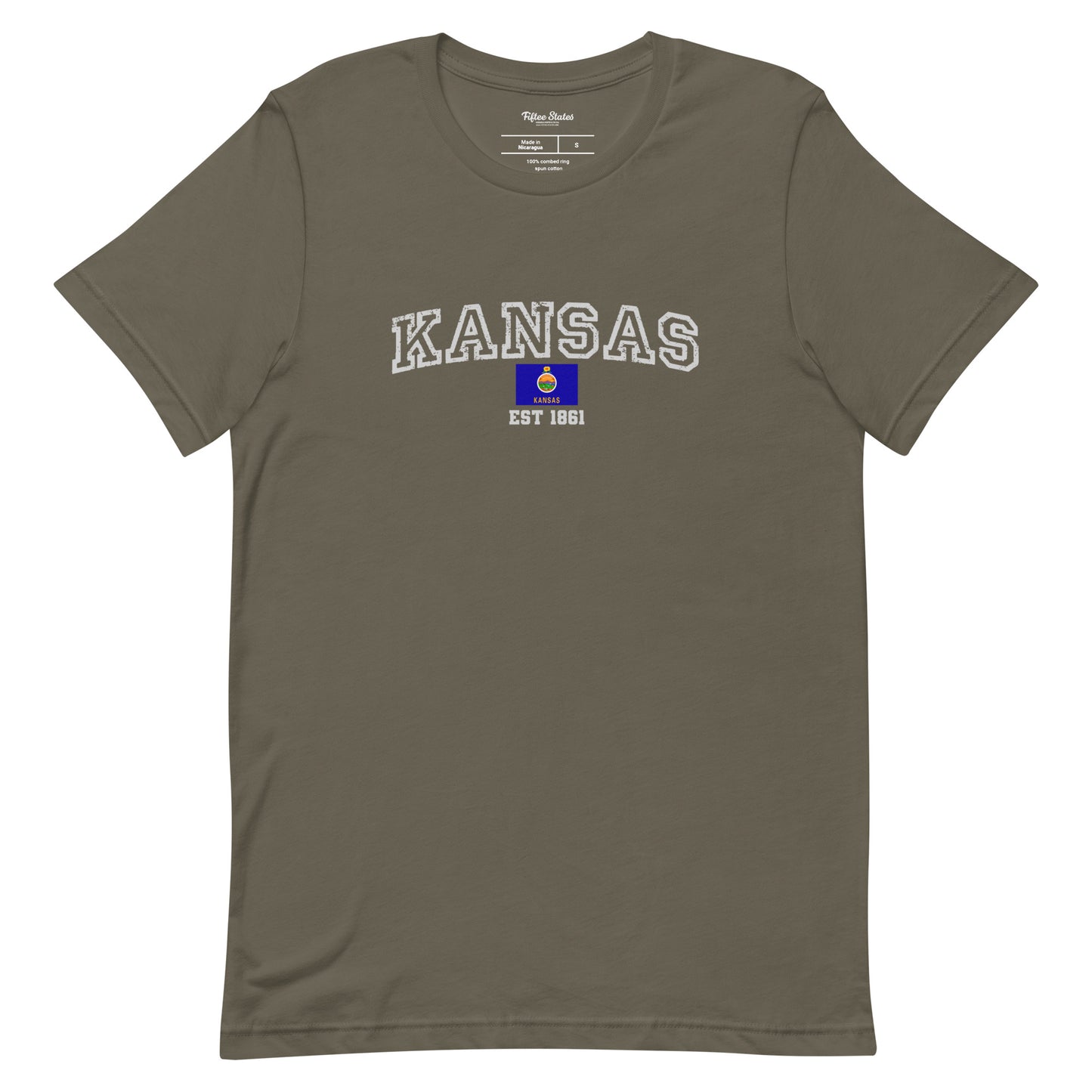 Lightweight Cotton - Kansas Varsity State Flag