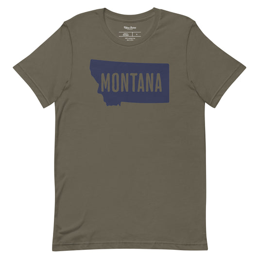 Lightweight Cotton - Montana State Map